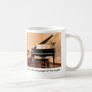Taza De Café La música es el idioma de los ángeles