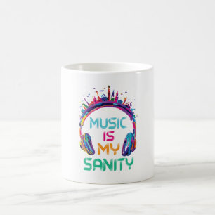 Taza De Café La Música Es Mi Cordura