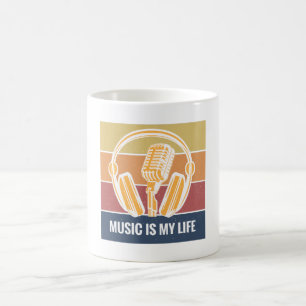 Taza De Café La música es mi vida