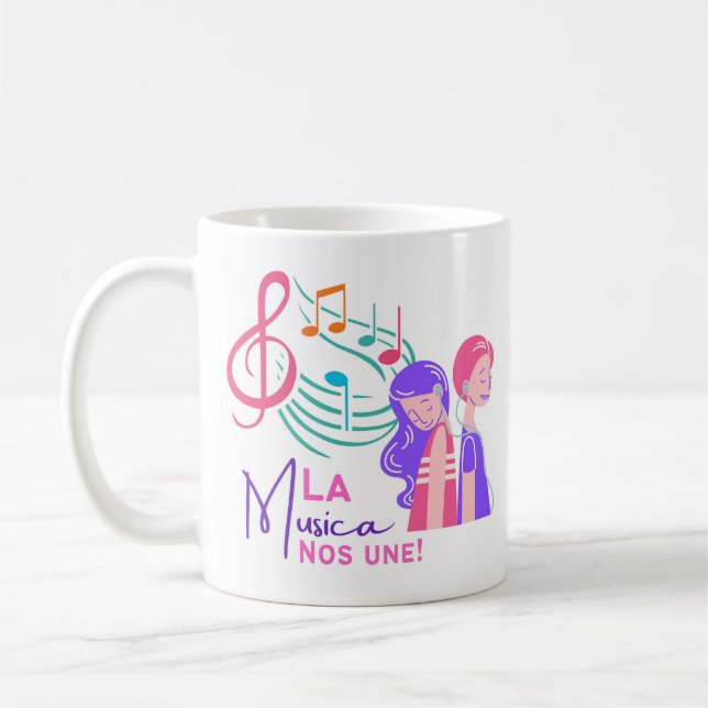 Taza De Café La musica nos une (Izquierda)