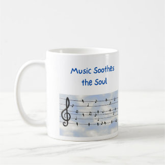 Taza De Café La música tranquiliza al alma