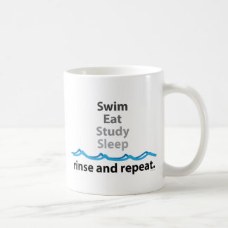 Taza De Café La nadada, come, estudia, duerme… aclaración y