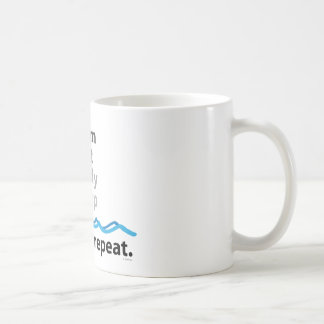 Taza De Café La nadada, come, estudia, duerme… aclaración y
