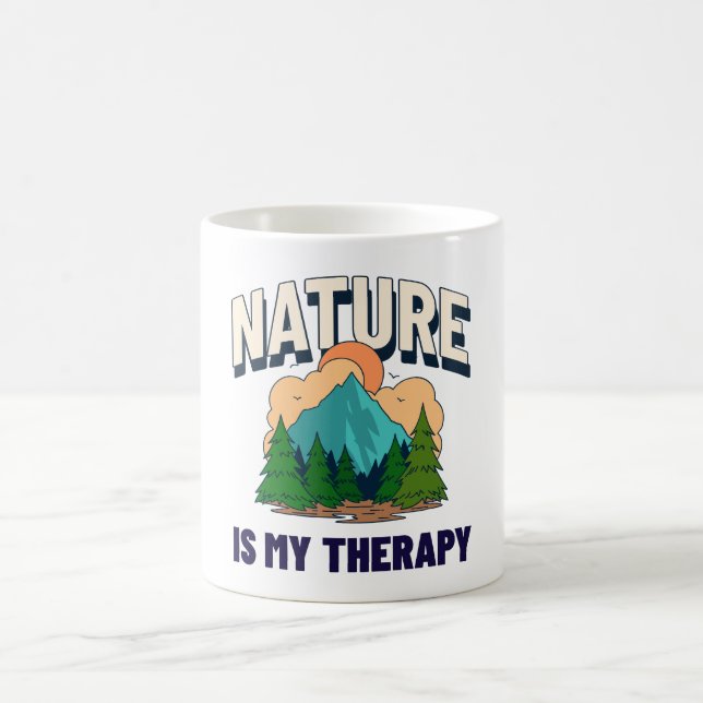 Taza De Café La Naturaleza Es Mi Terapia (Centro)