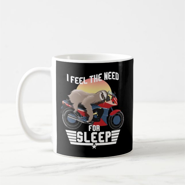 Taza De Café La Necesidad De Dormir | Graciosa Sloth (Izquierda)