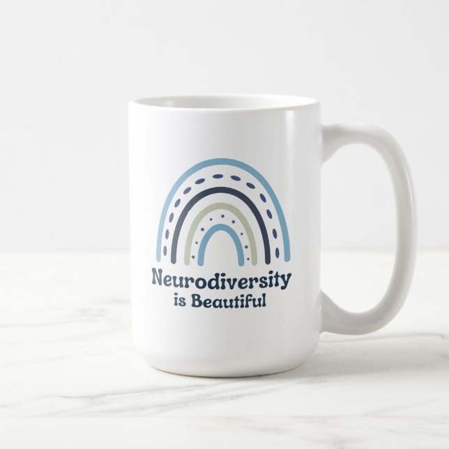Taza De Café La neurodiversidad es bella (Derecha)
