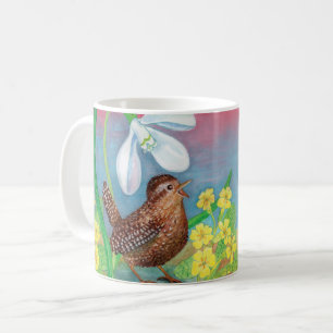 Taza De Café La nevada y el pájaro de la serrana llaman a la pr