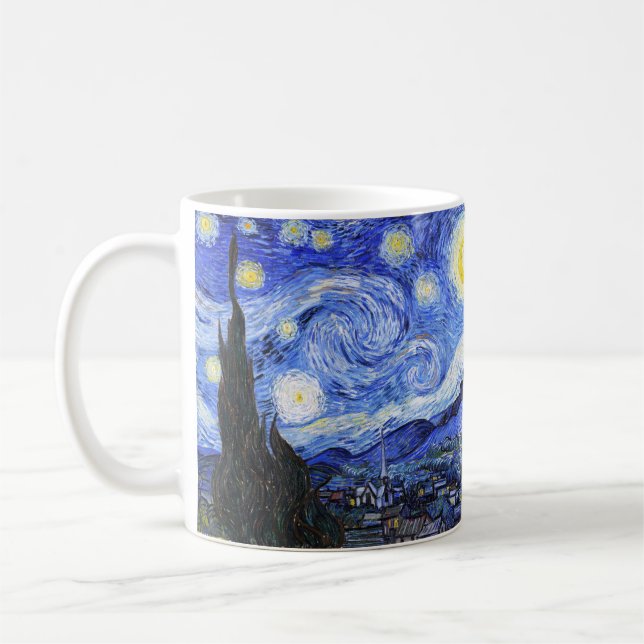 Taza De Café La noche estrellada de Van Gogh (Izquierda)