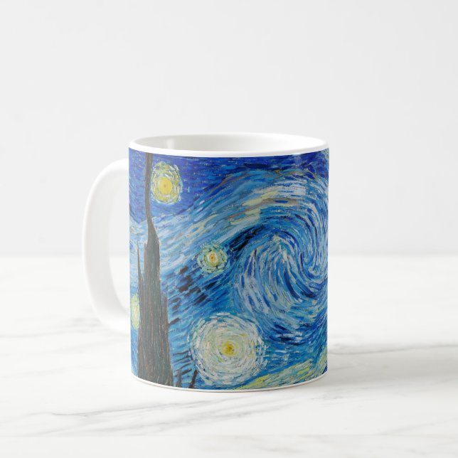 Taza De Café La noche estrellada de Van Gogh (Anverso izquierdo)