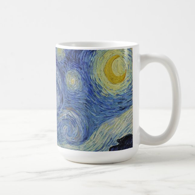 Taza De Café La noche estrellada de Van Gogh (Derecha)