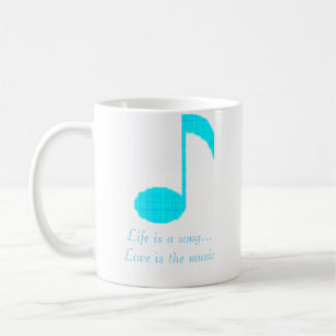 Taza De Café la nota 1, vida de la música es un amor de la