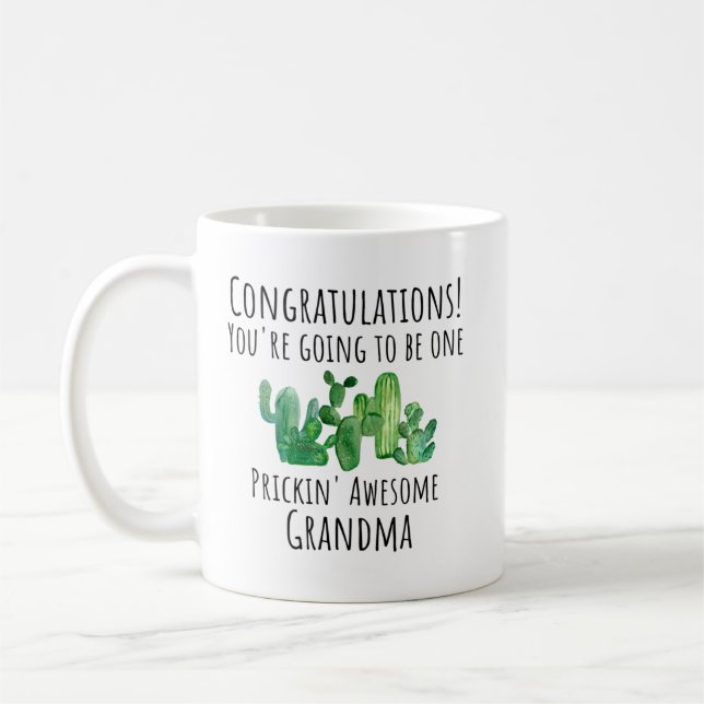 Taza De Café La nueva abuela del futuro revela la Invitación (Izquierda)