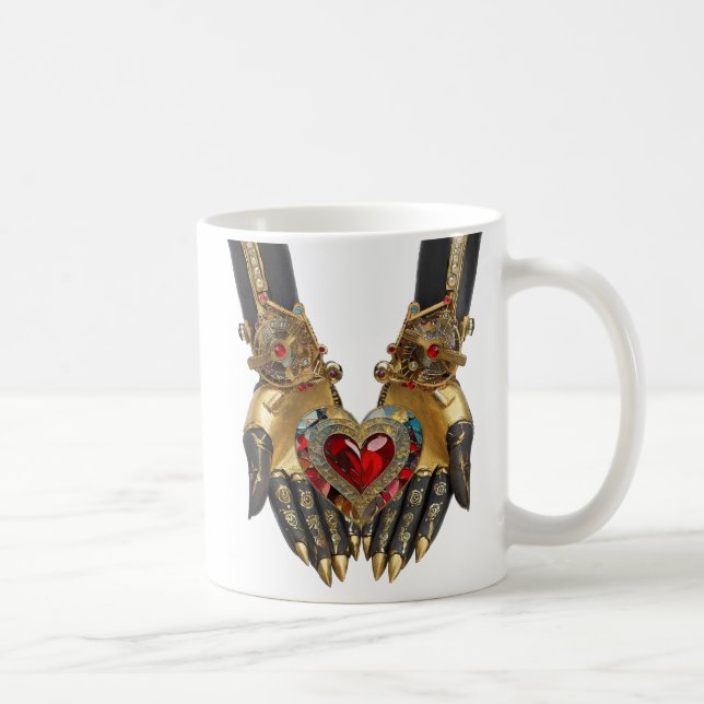Taza De Café La oferta - Corazón en manos (Derecha)