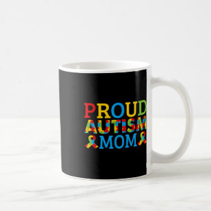 Taza De Café La Orgullosa Mamá Usa Colores Trozos De Rompecabez