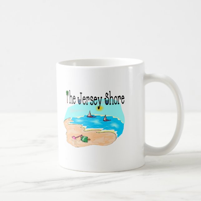 Taza De Café La orilla del jersey (Derecha)