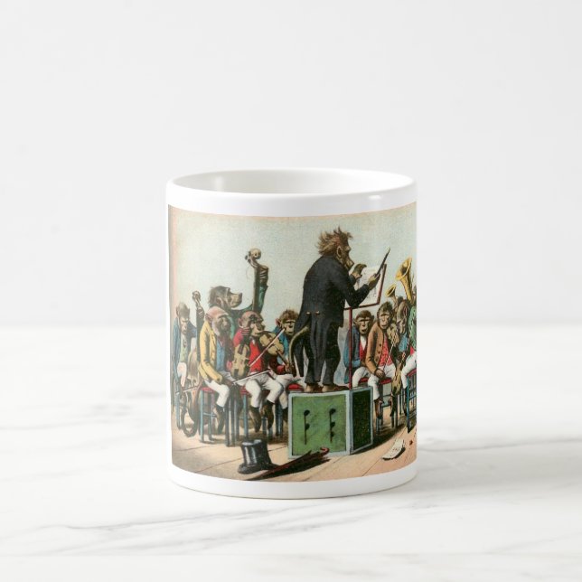 Taza De Café La orquesta de monos Mug (Centro)