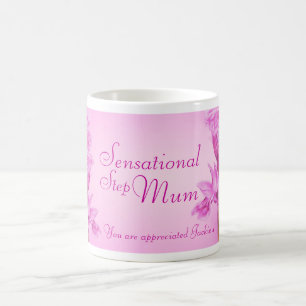 Taza De Café La orquídea sensacional del lillac de la mamá de