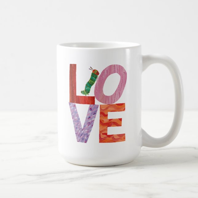 Taza De Café La oruga muy hambrienta | AMOR (Derecha)