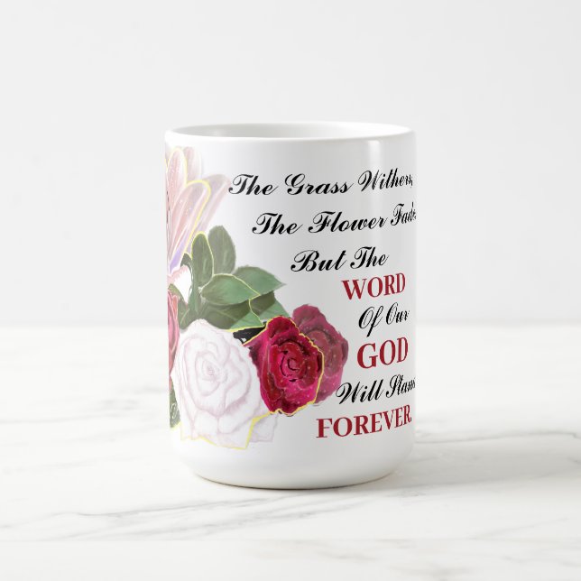 Taza De Café La Palabra De Dios Estará Para Siempre Mug (Centro)