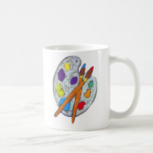 Taza De Café La paleta del artista