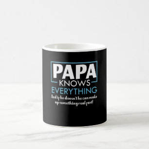 Taza De Café La papá sabe que todo no sabe hace rápidamente
