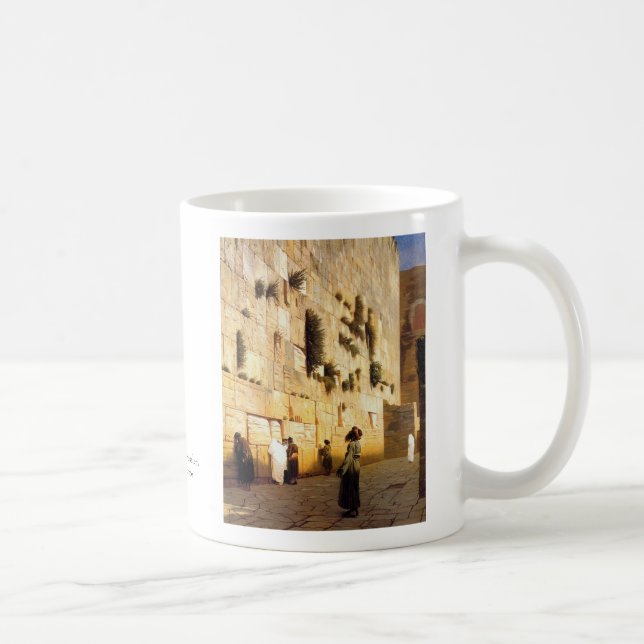 Taza De Café La pared Jerusalén, Jean-León Gerome de Soloman (Derecha)