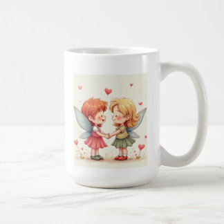 Taza De Café La pareja de hadas amorosas Mugs