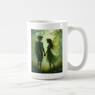 Taza De Café La pareja de hadas amorosas Mugs