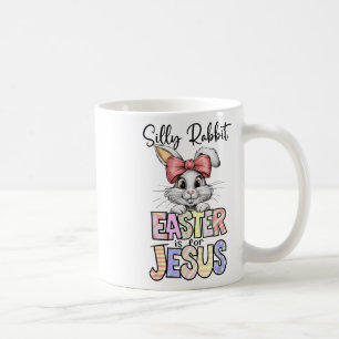 Taza De Café La Pascua De Rabbit Silenciosa Es Para Jesús Chris