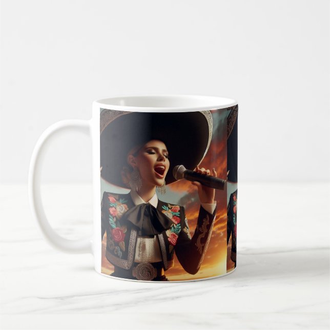 Taza De Café La pasión de Mariachi en el atardecer (Izquierda)
