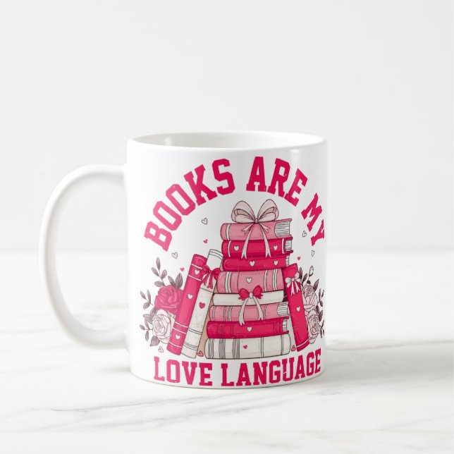 Taza De Café La pasión del Lover del libro (Izquierda)