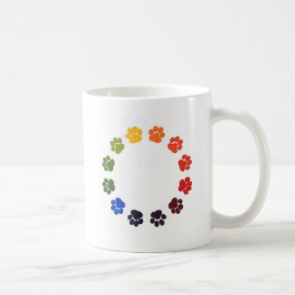 Taza De Café La pata imprime el círculo