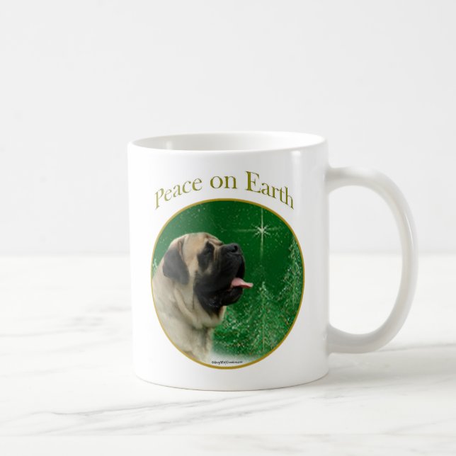 Taza De Café La paz de Mastiff (fawn) (Derecha)