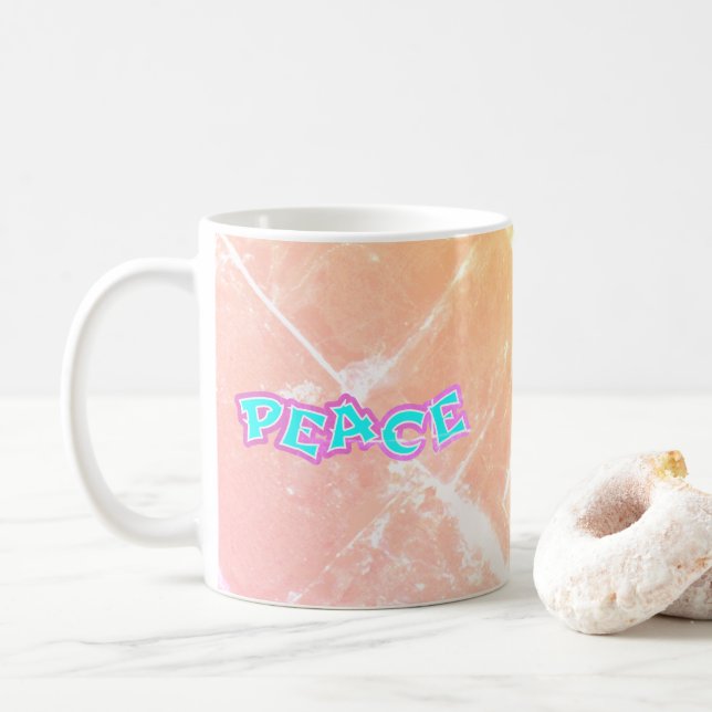 Taza De Café La paz del graffiti (Con donut)