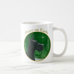Taza De Café La paz del Gran Danés (negro)
