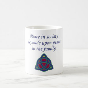 Taza De Café La Paz En La Sociedad Depende - Cita Familiar