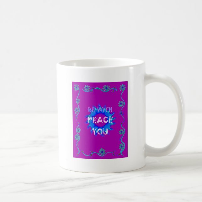 Taza De Café La paz esté contigo (Derecha)