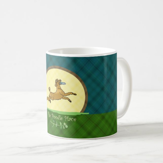 Taza De Café La peluca del lugar del perro caniche (Anverso derecho)