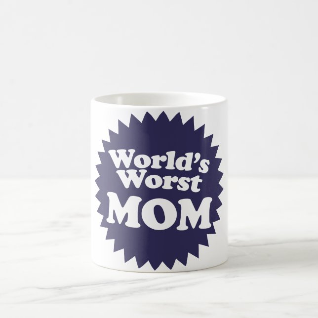 Taza De Café La peor mamá del mundo (Centro)