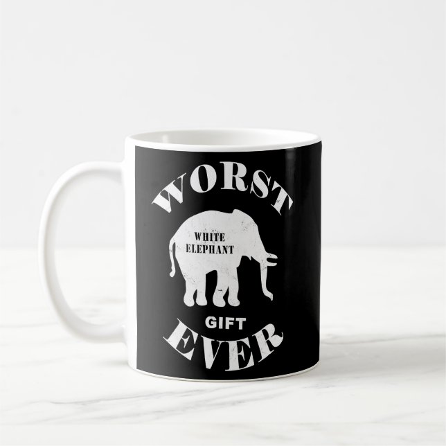 Taza De Café La peor parte del elefante blanco literal (Izquierda)