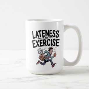 Taza De Café La pereza es mi ejercicio