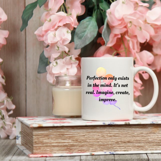 Taza De Café LA PERFECCIÓN NO ES UNA MOTIVACIÓN REAL Café Mug (Subido por el creador)