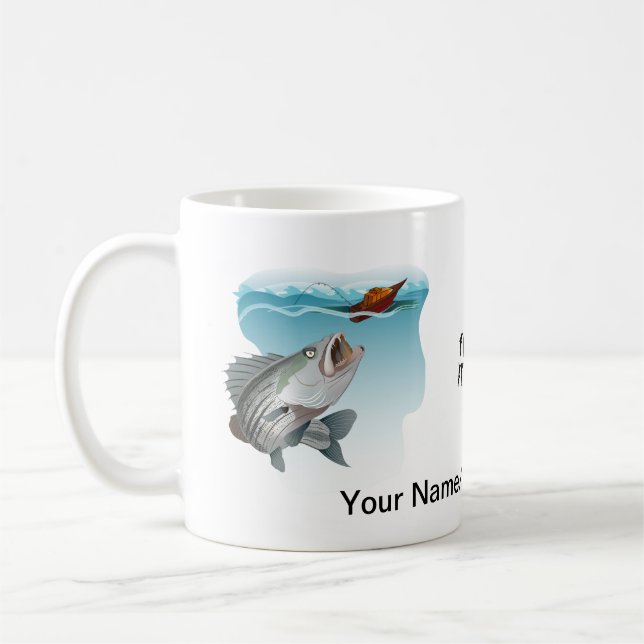Taza De Café La pesca de azahar bebe té o tazón de café (Izquierda)