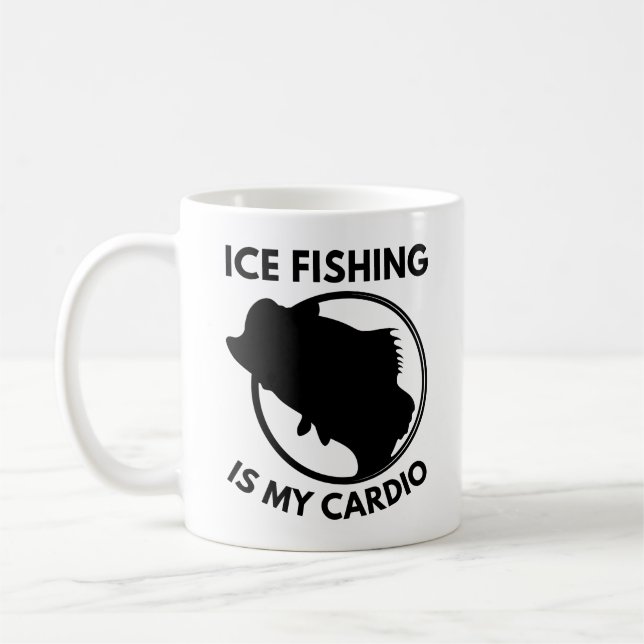 Taza De Café La Pesca De Hielo Es Mi Cardio (Izquierda)