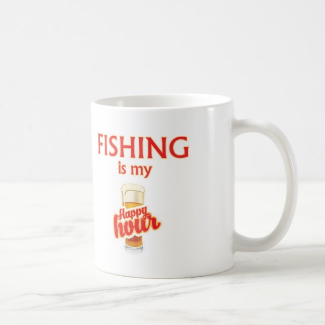Taza De Café La pesca es mi hora feliz (Derecha)