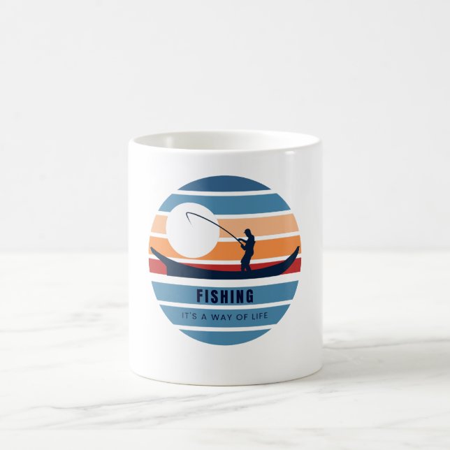 Taza De Café la pesca Es una forma de vida (Centro)