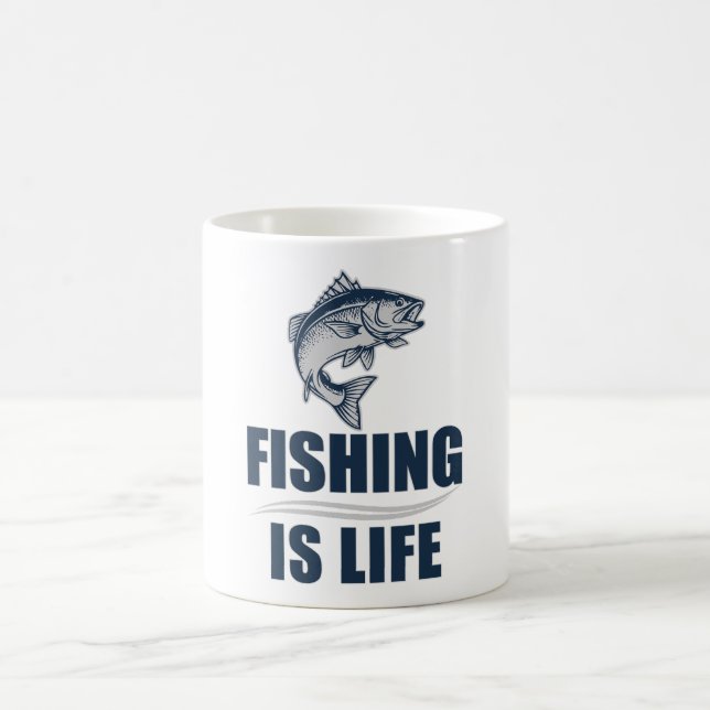 Taza De Café La pesca es vida (Centro)