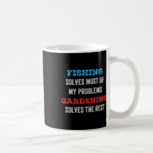Taza De Café La pesca resuelve la mayoría de mis problemas la j