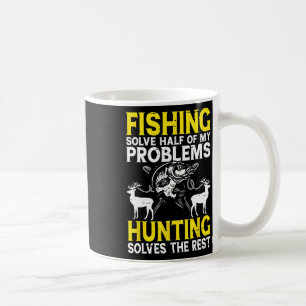 Taza De Café La Pesca Resuelve La Mitad De Mis Problemas La Caz