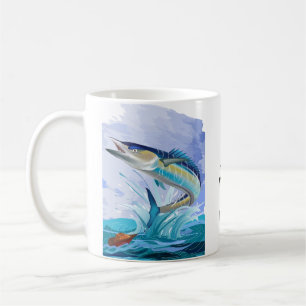 Taza De Café La pesca Wahoo bebe té o café